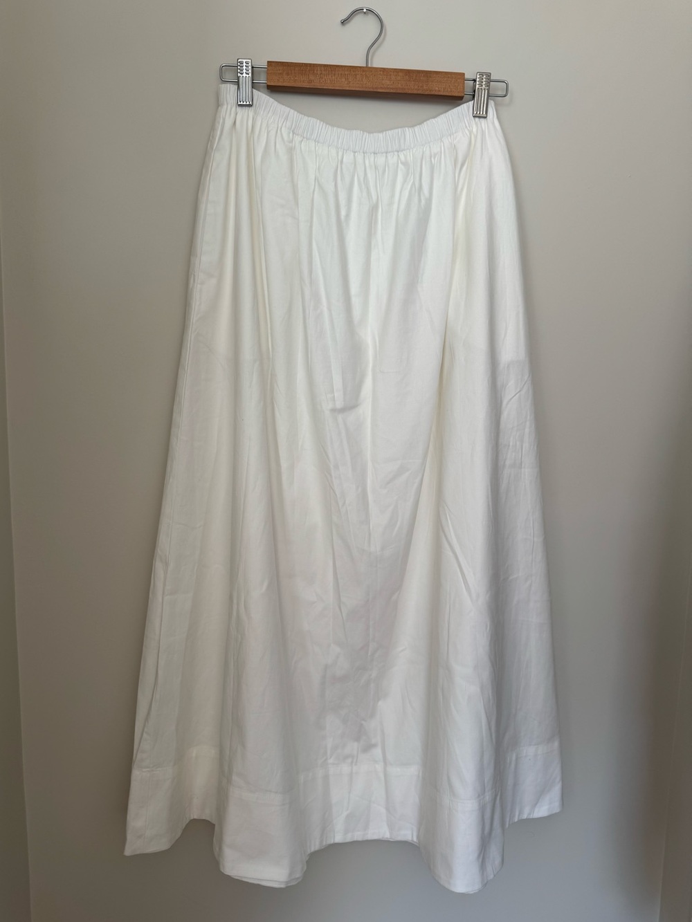 CAARA Astrid Organic Cotton Maxi Skirt White M - Picture 2 of 12